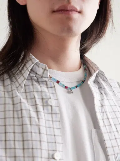 Peyote Bird Daytrip Gold-Plated and Sterling Silver Multi-Stone Beaded Necklace - Men | Thumbnail 2 Peyote Bird Daytrip Gold-Plated and Sterling Silver Multi-Stone Beaded Necklace - Men | Thumbnail 2
