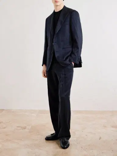 Saman Amel Slim-Fit Silk and Linen-Blend Suit Jacket - Men | Thumbnail 2 Saman Amel Slim-Fit Silk and Linen-Blend Suit Jacket - Men | Thumbnail 2