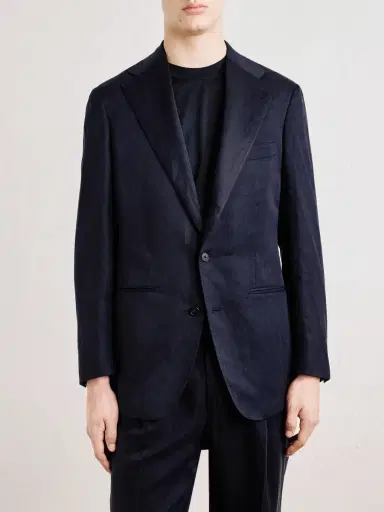 Saman Amel Slim-Fit Silk and Linen-Blend Suit Jacket - Men | Thumbnail 3 Saman Amel Slim-Fit Silk and Linen-Blend Suit Jacket - Men | Thumbnail 3