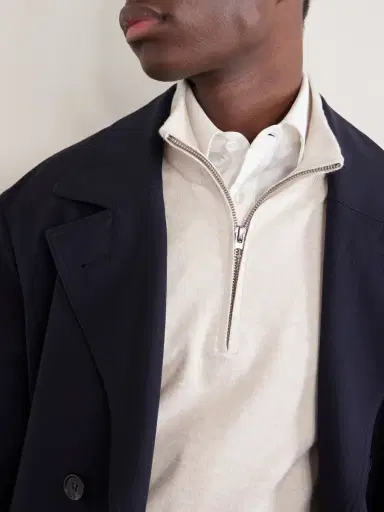 Hartford Cotton and Cashmere-Blend Half-Zip Sweater - Men | Thumbnail 5 Hartford Cotton and Cashmere-Blend Half-Zip Sweater - Men | Thumbnail 5