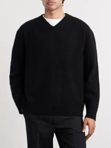 The Elder Statesman Statesman V-Neck Cashmere Sweater - Men | Thumbnail 3 The Elder Statesman Statesman V-Neck Cashmere Sweater - Men | Thumbnail 3