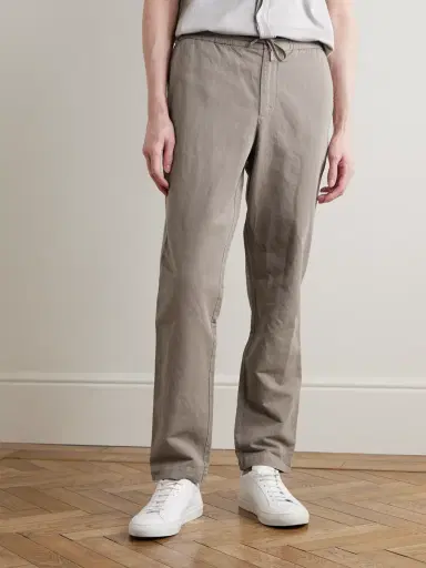 MR P. Straight-Leg Cotton and Linen-Blend Twill Drawstring Trousers - Men | Thumbnail 3 MR P. Straight-Leg Cotton and Linen-Blend Twill Drawstring Trousers - Men | Thumbnail 3