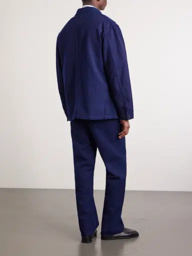 Blue Blue Japan Logo-Appliquéd Sashiko Cotton-Piqué Jacket - Men | Thumbnail 4 Blue Blue Japan Logo-Appliquéd Sashiko Cotton-Piqué Jacket - Men | Thumbnail 4