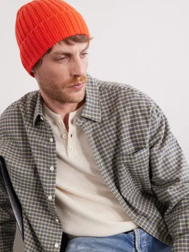 MR P. Cairn Ribbed Cashmere Beanie - Men | Thumbnail 4 MR P. Cairn Ribbed Cashmere Beanie - Men | Thumbnail 4