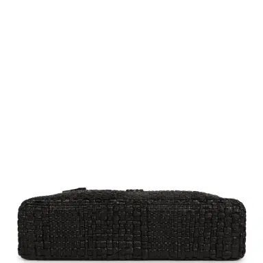 Chanel Chanel Top Handle Long Vanity Case with Chain Black Braided Raffia Light Gold Hardware | Thumbnail 6 Chanel Chanel Top Handle Long Vanity Case with Chain Black Braided Raffia Light Gold Hardware | Thumbnail 6