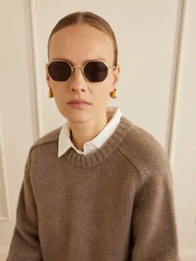 Cartier Eyewear Octagon-frame Gold-tone Sunglasses | Thumbnail 2 Cartier Eyewear Octagon-frame Gold-tone Sunglasses | Thumbnail 2