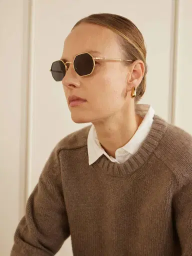 Cartier Eyewear Octagon-frame Gold-tone Sunglasses | Thumbnail 4 Cartier Eyewear Octagon-frame Gold-tone Sunglasses | Thumbnail 4