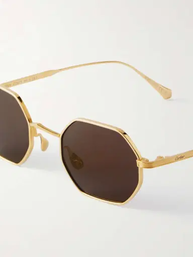 Cartier Eyewear Octagon-frame Gold-tone Sunglasses | Thumbnail 5 Cartier Eyewear Octagon-frame Gold-tone Sunglasses | Thumbnail 5