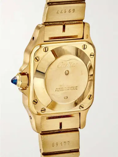 Stephanie Windsor + Cartier Vintage 1987 Santos De Cartier Galbee Medium 18-karat Gold Watch, Ref. 1569 | Thumbnail 4 Stephanie Windsor + Cartier Vintage 1987 Santos De Cartier Galbee Medium 18-karat Gold Watch, Ref. 1569 | Thumbnail 4