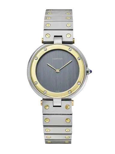 Stephanie Windsor + Cartier Vintage 1980s Vendome Stainless Steel And 18-karat Gold Watch, Ref. 8191 | Thumbnail 1 Stephanie Windsor + Cartier Vintage 1980s Vendome Stainless Steel And 18-karat Gold Watch, Ref. 8191 | Thumbnail 1
