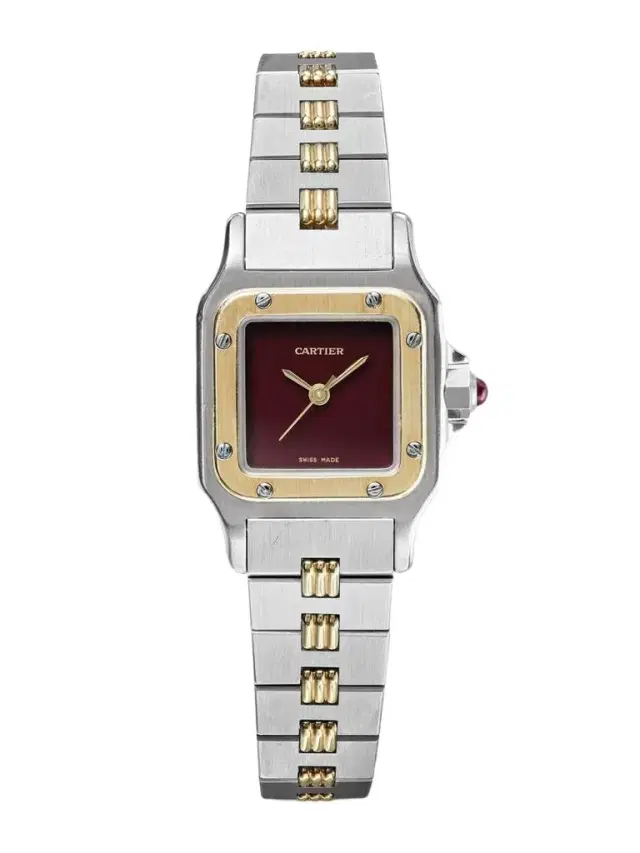 + Cartier Vintage 1980s Santos Automatic 25mm Stainless Steel And 18-karat Gold Watch, Ref. No. 0902 + Cartier Vintage 1980s Santos Automatic 25mm Stainless Steel And 18-karat Gold Watch, Ref. No. 0902