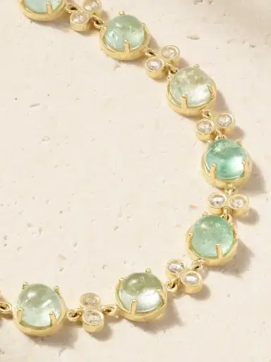 Ileana Makri 18-karat Gold, Emerald And Diamond Bracelet | Thumbnail 5 Ileana Makri 18-karat Gold, Emerald And Diamond Bracelet | Thumbnail 5