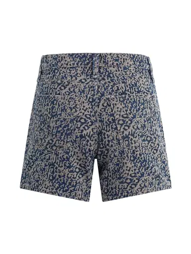 Hudson Jeans Women's Devon Boyfriend Denim Shorts - Indigo Leopard | Thumbnail 3 Hudson Jeans Women's Devon Boyfriend Denim Shorts - Indigo Leopard | Thumbnail 3