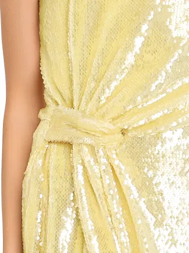 Milly Women's Porsha Sequined One-Shoulder Gown - Yellow | Thumbnail 6 Milly Women's Porsha Sequined One-Shoulder Gown - Yellow | Thumbnail 6