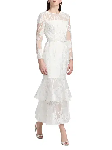 Milly Women's Anna Grand Fleur Evening Dress | Thumbnail 2 Milly Women's Anna Grand Fleur Evening Dress | Thumbnail 2