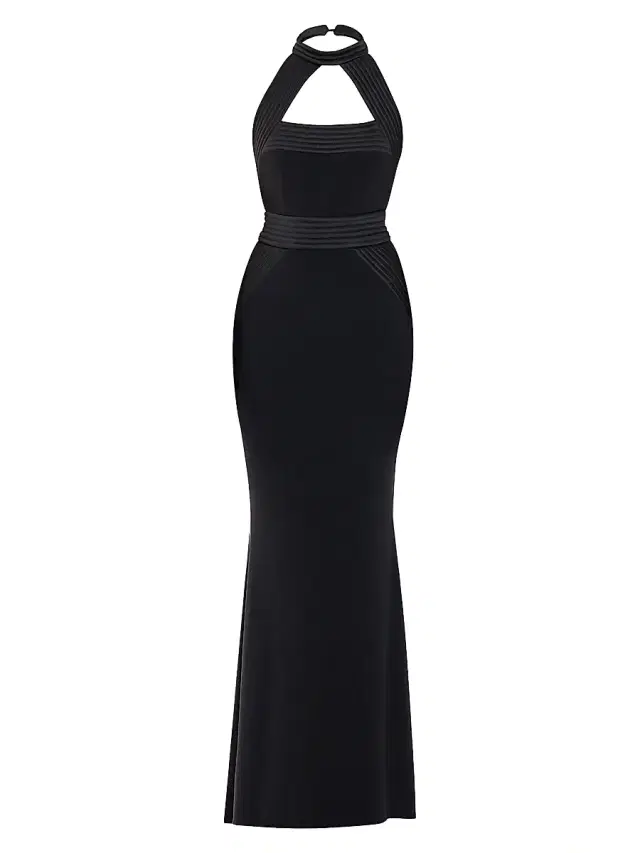 Women's They Return Halterneck Gown - Black Women's They Return Halterneck Gown - Black