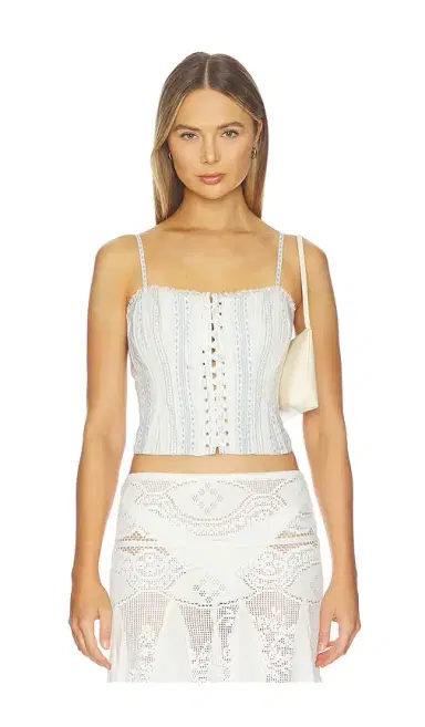 LoveShackFancy Bensen Bustier Top | Thumbnail 1 LoveShackFancy Bensen Bustier Top | Thumbnail 1