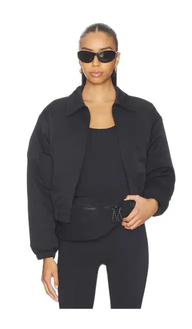 Astoria Cropped Bomber Jacket | Thumbnail 2 Astoria Cropped Bomber Jacket | Thumbnail 2