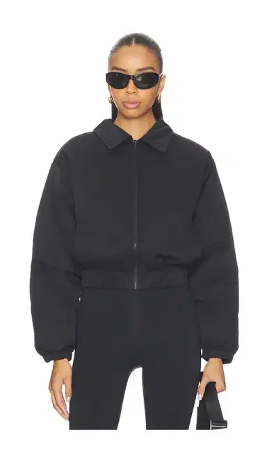 Astoria Cropped Bomber Jacket | Thumbnail 1 Astoria Cropped Bomber Jacket | Thumbnail 1