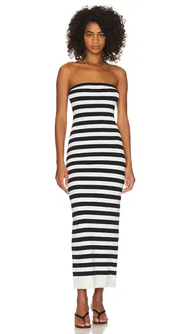 GRLFRND Paricia Striped Tube Maxi Dress | Thumbnail 1 GRLFRND Paricia Striped Tube Maxi Dress | Thumbnail 1