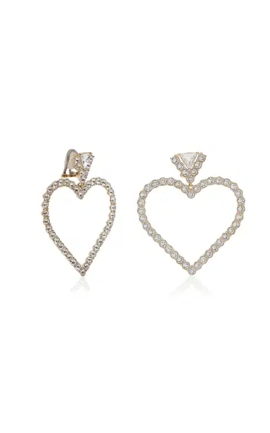 Valentino Garavani Earrings Coeur Royal Metallo Strass | Thumbnail 4 Valentino Garavani Earrings Coeur Royal Metallo Strass | Thumbnail 4