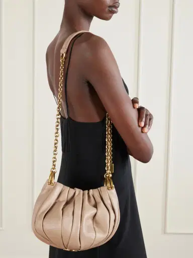 Chloé Pleated Leather Shoulder Bag | Thumbnail 2 Chloé Pleated Leather Shoulder Bag | Thumbnail 2