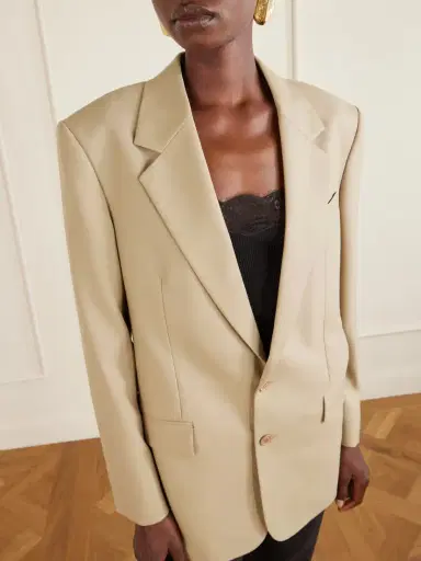 Saint Laurent Wool And Silk-blend Blazer | Thumbnail 4 Saint Laurent Wool And Silk-blend Blazer | Thumbnail 4