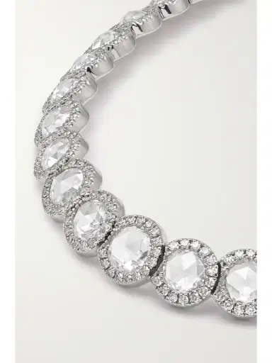 David Morris 18-karat White Gold Diamond Necklace | Thumbnail 4 David Morris 18-karat White Gold Diamond Necklace | Thumbnail 4