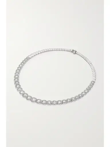 David Morris 18-karat White Gold Diamond Necklace | Thumbnail 1 David Morris 18-karat White Gold Diamond Necklace | Thumbnail 1