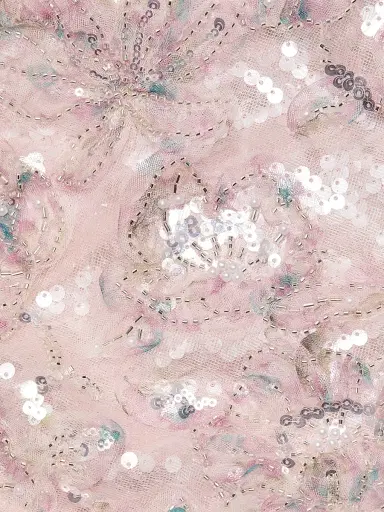 Milly Women's Jasmine Sequined Strapless Gown - Blush | Thumbnail 7 Milly Women's Jasmine Sequined Strapless Gown - Blush | Thumbnail 7