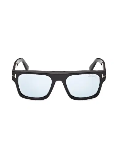 TOM FORD Women's Cyrus 53MM Rectangular Sunglasses - Black Blue | Thumbnail 2 TOM FORD Women's Cyrus 53MM Rectangular Sunglasses - Black Blue | Thumbnail 2