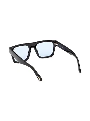 TOM FORD Women's Cyrus 53MM Rectangular Sunglasses - Black Blue | Thumbnail 4 TOM FORD Women's Cyrus 53MM Rectangular Sunglasses - Black Blue | Thumbnail 4