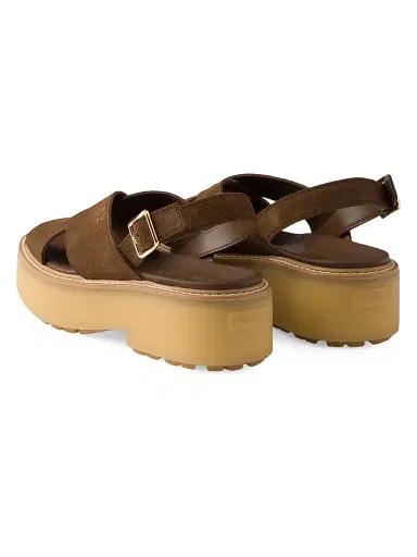 Prada Women's Suede Sandals - Brown | Thumbnail 3 Prada Women's Suede Sandals - Brown | Thumbnail 3