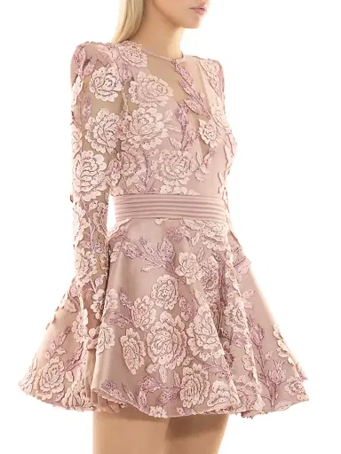Zhivago Women's The Kiss In The Field Lace-Embroidered Minidress - Beige - Size 10 | Thumbnail 3 Zhivago Women's The Kiss In The Field Lace-Embroidered Minidress - Beige - Size 10 | Thumbnail 3