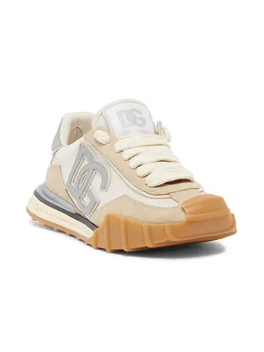 Dolce & Gabbana Women's Logo Low-Top Sneakers - Avorio Beige | Thumbnail 2 Dolce & Gabbana Women's Logo Low-Top Sneakers - Avorio Beige | Thumbnail 2