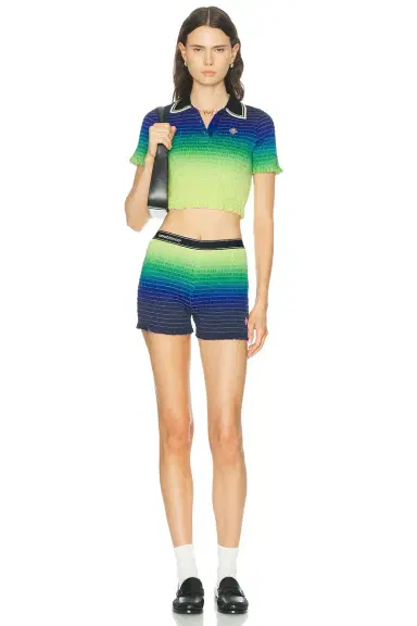 Casablanca Gradient Shirred Shorts | Thumbnail 5 Casablanca Gradient Shirred Shorts | Thumbnail 5