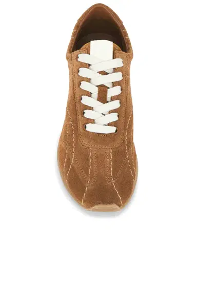 Toteme Flex Suede Sneaker | Thumbnail 4 Toteme Flex Suede Sneaker | Thumbnail 4
