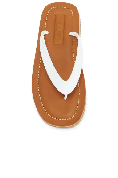 Miu Miu Infradito Sandal | Thumbnail 4 Miu Miu Infradito Sandal | Thumbnail 4