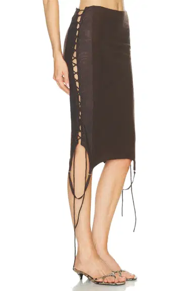 Jade Cropper Side Tie Midi Skirt | Thumbnail 2 Jade Cropper Side Tie Midi Skirt | Thumbnail 2