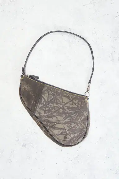 Dior Vintage Denim Saddle Bag | Thumbnail 4 Dior Vintage Denim Saddle Bag | Thumbnail 4