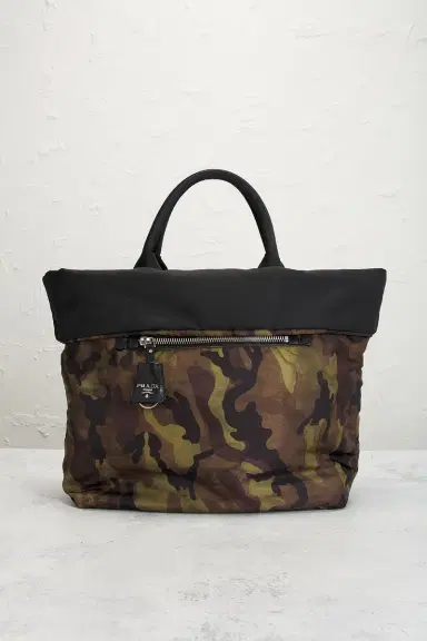 FWRD Renew Prada Reversible Camouflage Handbag | Thumbnail 5 FWRD Renew Prada Reversible Camouflage Handbag | Thumbnail 5