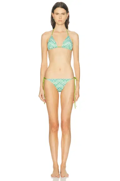 Casablanca Wavy Monogram String Bikini Bottom | Thumbnail 4 Casablanca Wavy Monogram String Bikini Bottom | Thumbnail 4