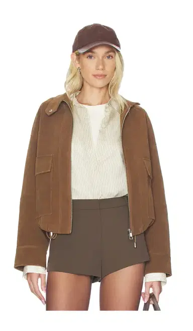 Apparis Kate Sans Suede Bomber Jacket | Thumbnail 1 Apparis Kate Sans Suede Bomber Jacket | Thumbnail 1