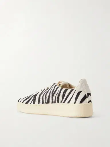 Autry Easyknit Suede-trimmed Zebra-print Knitted Sneakers | Thumbnail 3 Autry Easyknit Suede-trimmed Zebra-print Knitted Sneakers | Thumbnail 3