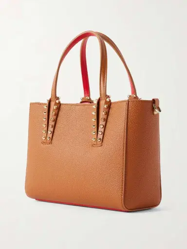 Christian Louboutin Cabata Mini Spiked Textured-leather Tote | Thumbnail 4 Christian Louboutin Cabata Mini Spiked Textured-leather Tote | Thumbnail 4