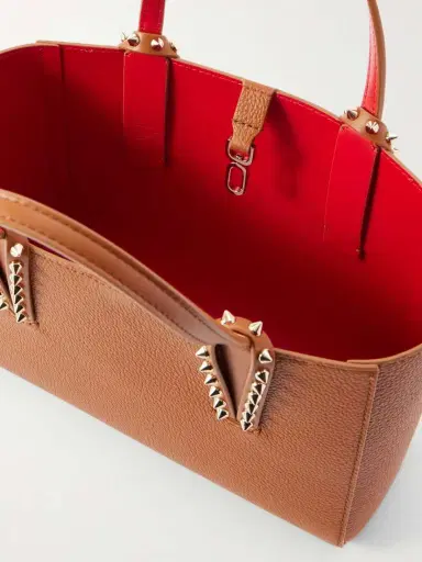 Christian Louboutin Cabata Mini Spiked Textured-leather Tote | Thumbnail 6 Christian Louboutin Cabata Mini Spiked Textured-leather Tote | Thumbnail 6