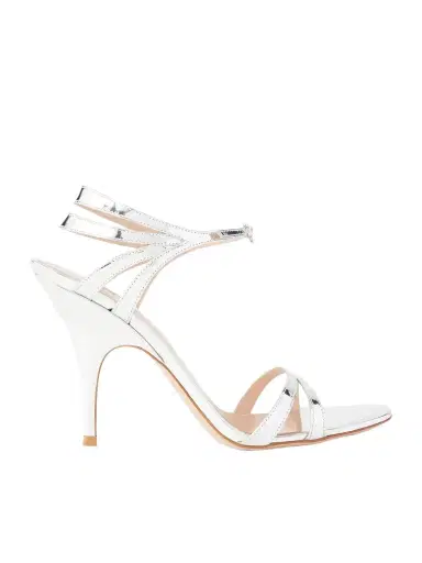 Gianvito Rossi 95 Mirrored-leather Sandals | Thumbnail 1 Gianvito Rossi 95 Mirrored-leather Sandals | Thumbnail 1