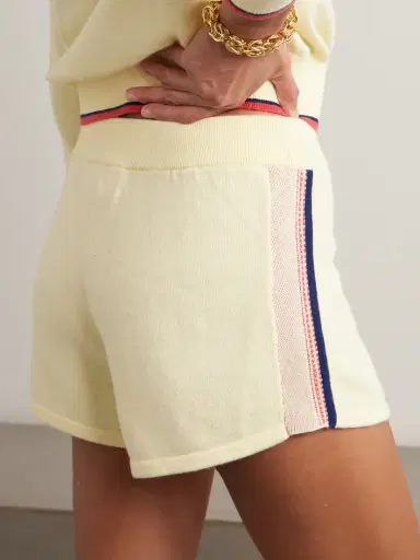 Guest In Residence Runner Striped Cotton And Cashmere-blend Shorts | Thumbnail 3 Guest In Residence Runner Striped Cotton And Cashmere-blend Shorts | Thumbnail 3