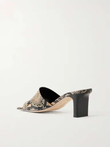 aeyde Jessie Snake-effect Leather Sandals | Thumbnail 3 aeyde Jessie Snake-effect Leather Sandals | Thumbnail 3