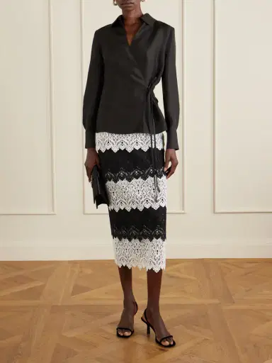 Carolina Herrera Lace Midi Skirt | Thumbnail 2 Carolina Herrera Lace Midi Skirt | Thumbnail 2